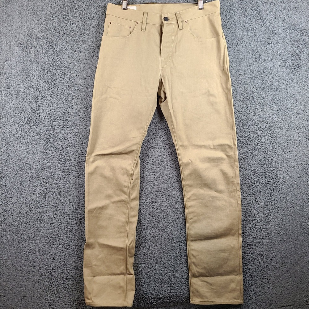 Shockoe Atelier Kuroki Khaki Selvedge Denim Pants Mens 33 Made in USA Khaki